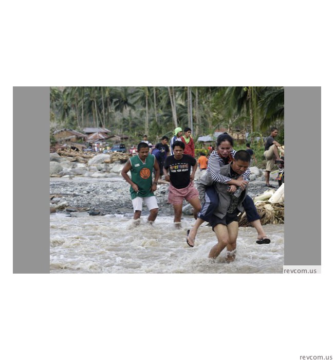 Bopha typhoon in Philippines.