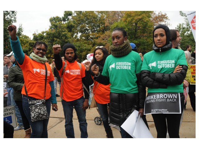 Oct 11: Ferguson October activists.   Photo: Li Onesto/<em>Revolution</em>/revcom.us