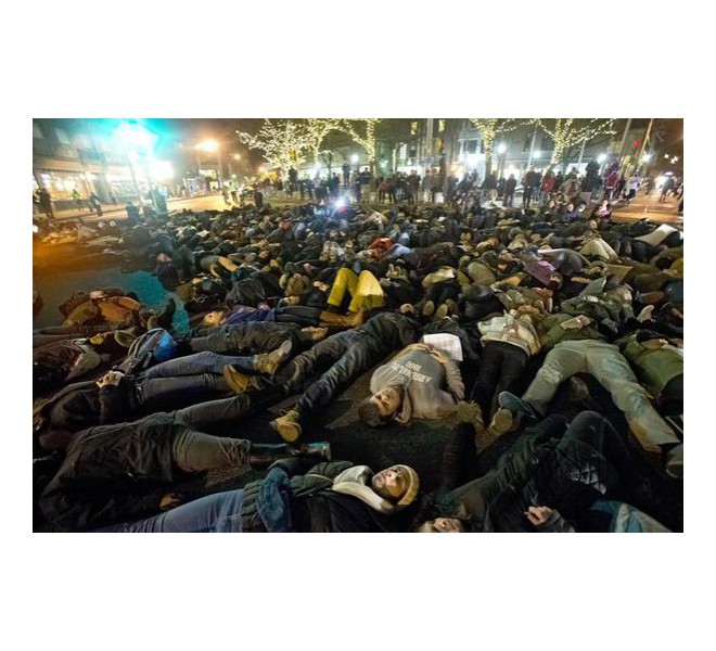 Cambridge Somerville die-in. Photo: Twitter