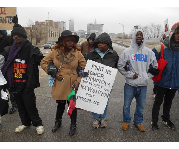 Cleveland, Martin Luther King Day 2015. Photo: Special to revcom.us