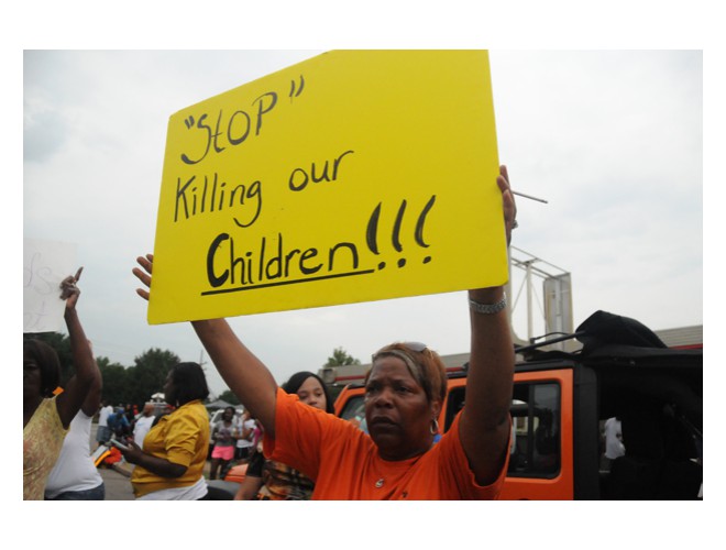 Ferguson, Missouri, August 15, 2014. Photo: Li Onesto/revcom.us