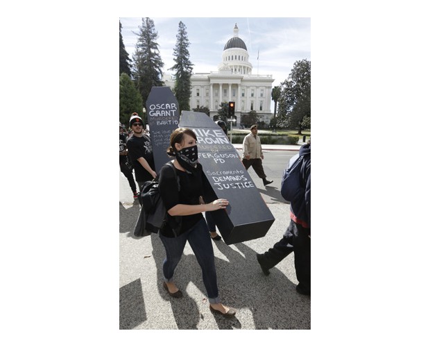 Sacramento, October 22 Protest. Photo: AP