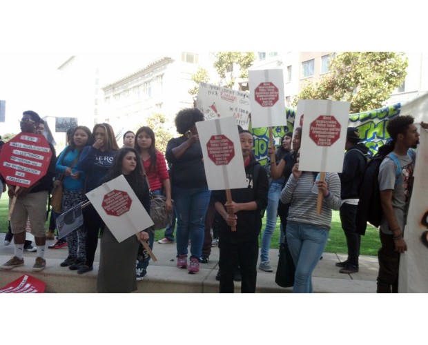 50 students walk out from San Francisco high school. Photo: Special to Revolution/revcom.us