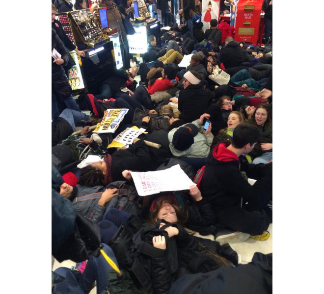 NYC Macys Die In. Photo: Twitter