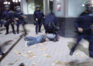 Police raid on Occupy Oakland, Tuesday October 25, 2011