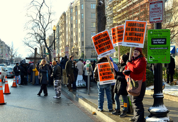 Day 4 in DC, out defending Planned Parenthood and counter protesting the lunatic anti-abortion Christian fascists