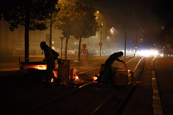 The death of a young university student during a pro-environment demonstration led to angry demonstrations and confrontations with the authorities in almost 10 cities in France.