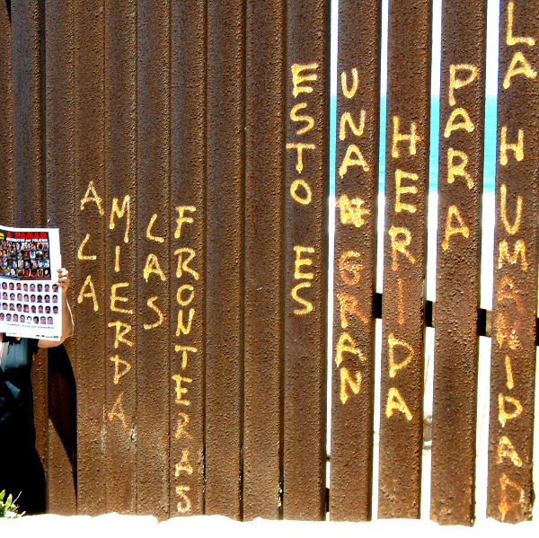 At the border wall