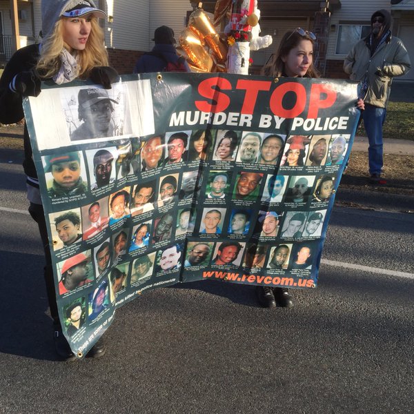 Near the memorial for Jamar Clark, Minneapolis