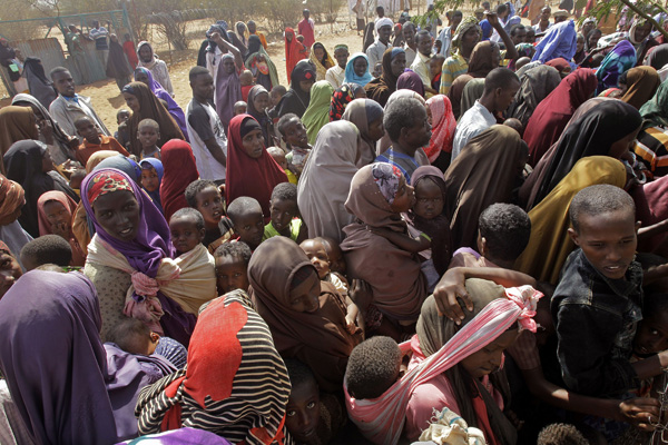 A food distribution center in Kenya’s Dadaab refugee camp complex, the world’s largest.