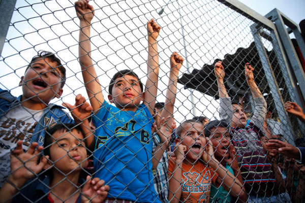 At a Syrian refugee camp in southeastern Turkey, April 2016. AP photo