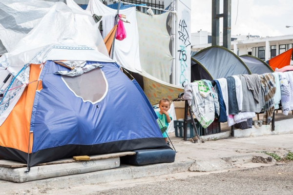 About 3,500 people, mostly Afghan, have been living for months in the Elliniko camp in Athens, Greece, consisting of an old airport terminal and two Olympic stadiums which are no longer in use.