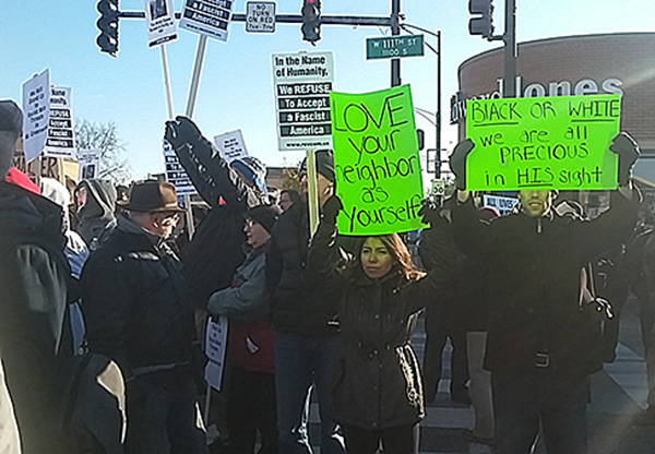 Standing up against white supremacy in Mt. Greenwood, Chicago