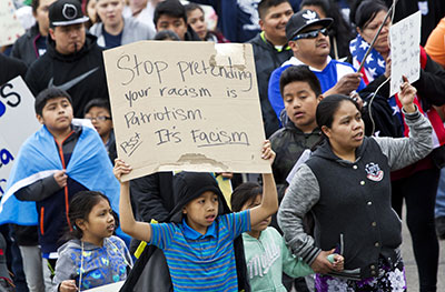 The “Day Without Immigrants” march in Grand Rapids, Michigan, Monday, May 1, 2017. 
Immigration 