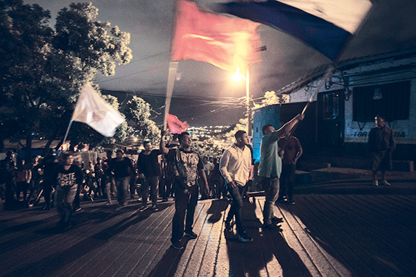 Anti-government protest during a dawn-to-dusk curfew in Tegucigalpa, Honduras, December 6.