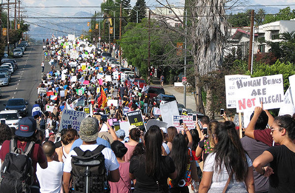 LA march to protest attacks on DACA youth and immigrants