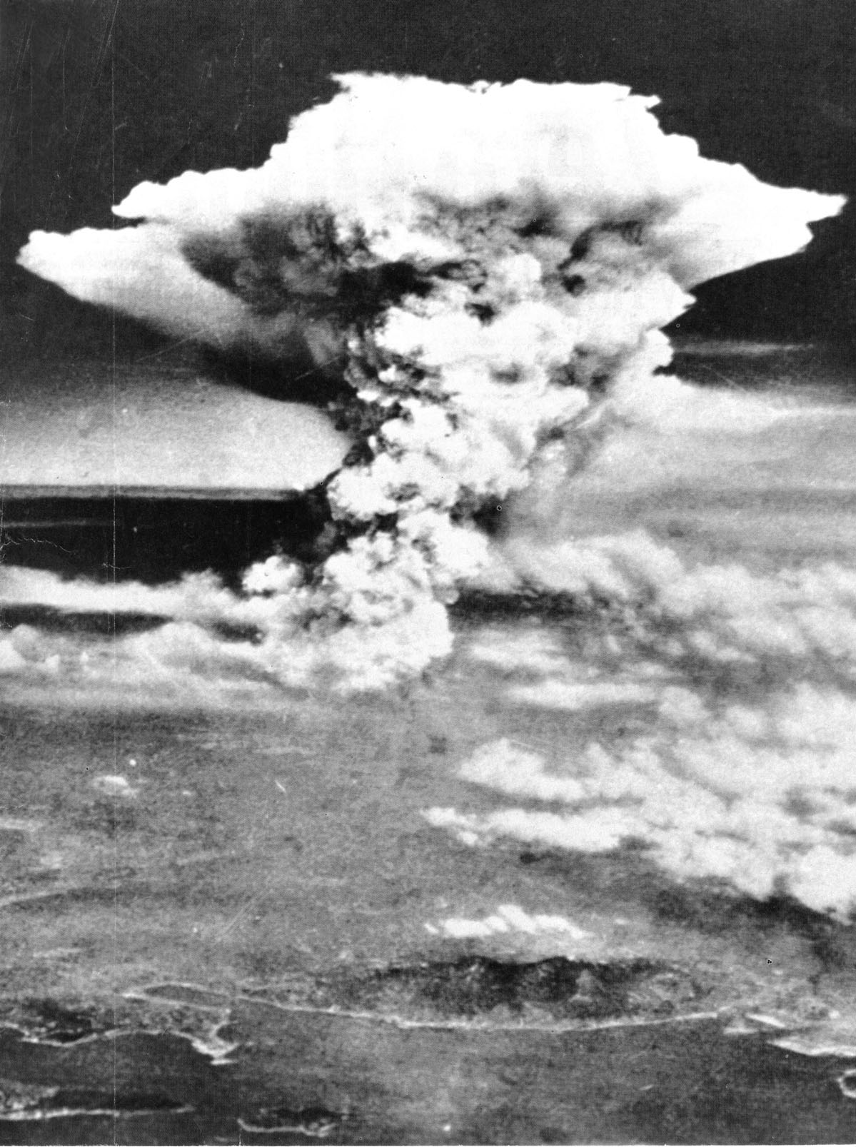 Mushroom cloud over Hiroshima