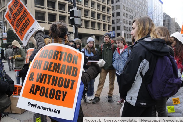 A group of youth intently got down on the stakes of defending right to abortion at D.C inauguration