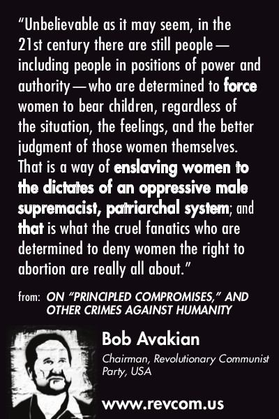 Bob Avakian quote: "Unbelievable as it may seem..."