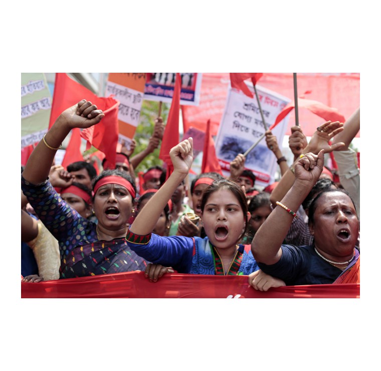 Dhaka, Bangladesh.  May Day 2014