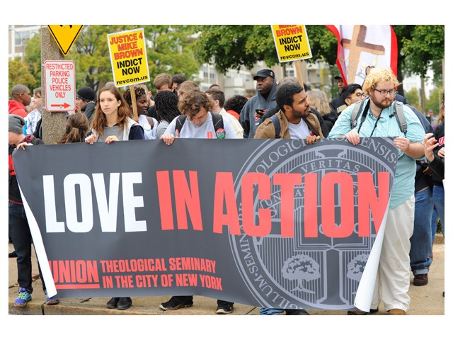 Oct 11: Theology students from NYC.   Photo: Li Onesto/<em>Revolution</em>/revcom.us