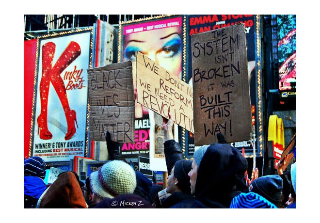 No 'business as usual.' New York City, Nov 28, 2014. photo: Mickey Z