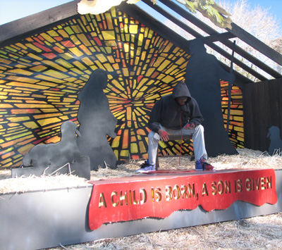 Trayvon Martin Nativity Scene, Claremont, CA 2013