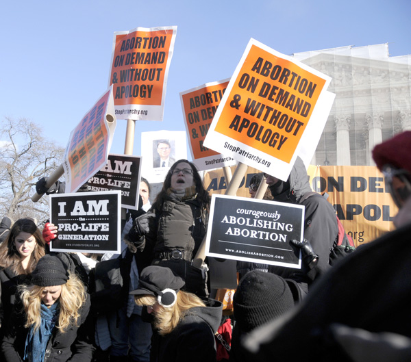 At the Supreme Court January 2013, Roe v Wade Anniversary