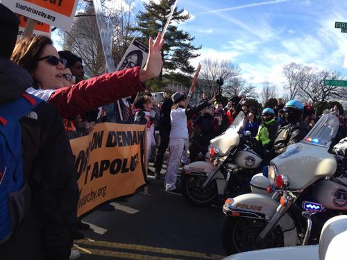 Protesting March for "Life"