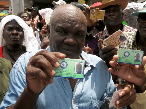 Haitian man has been employed as a sugar cane cutter in the Dominican Republic since 1963