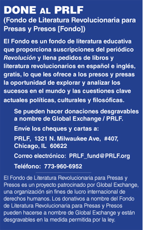 Donate to the Prisoners Revolutionary Literature Fund