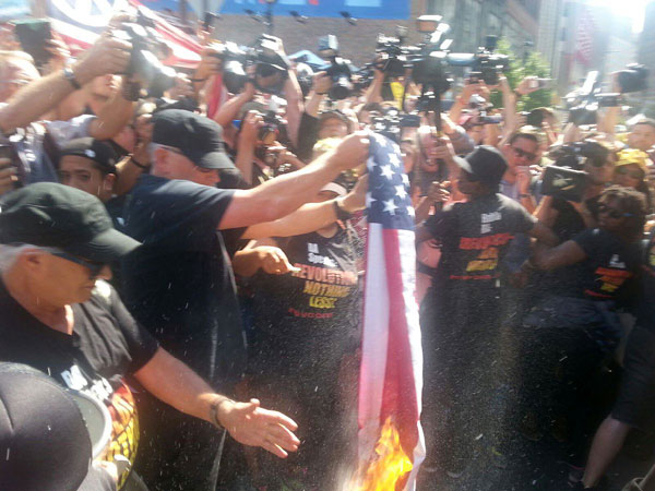 Flag-burning at RNC