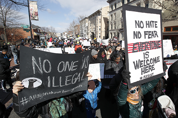 A Day Without Immigrants protest, Washington DC, February 16