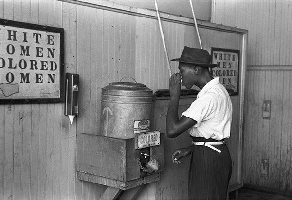 “Colored” drinking fountain.