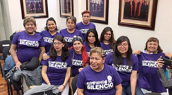 las mujeres de Atenco en la corte