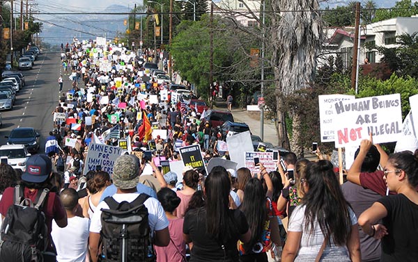 DACA protest in Los Angeles