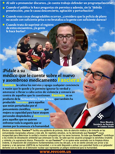 Steve 'El Rató' Mnuchin prohí el ví de su propio discurso.