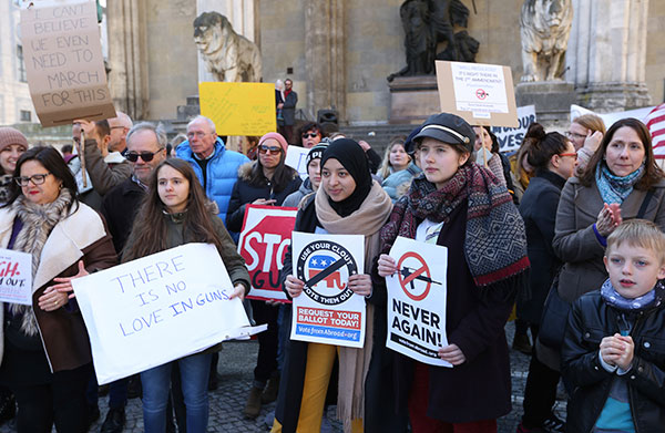 La Marcha por Nuestras Vidas, Múnich, Alemania. 