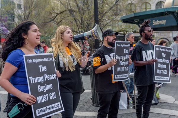 New York City Protest against US attack on Syria