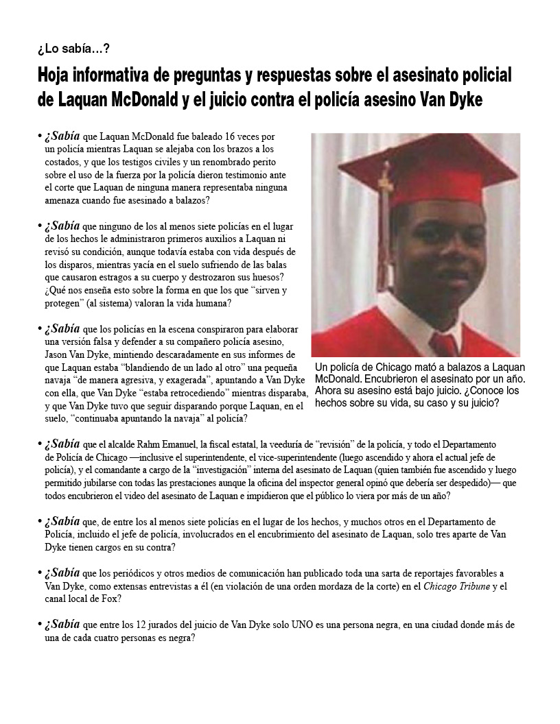 Laquan McDonald Fact Sheet