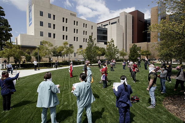 Nurses Protest lack of PPE