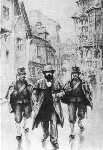 Drawing of Karl Marx