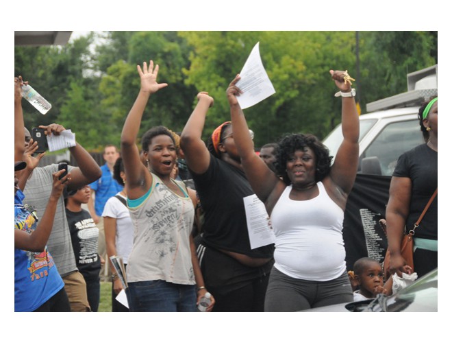 Ferguson, Missouri, August 15, 2014.  Photo: Li Onesto/Revolution