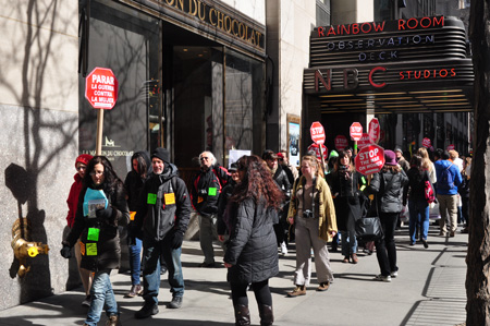 New York Protest for International Women's Day 2012