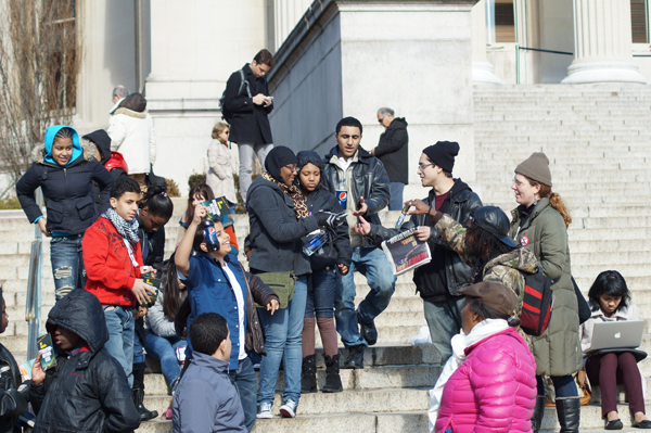 Taking out the premiere on the campus of a major university.