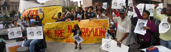 Harlem, July 2, 2013 protest against the verdict in Trayvon Martin case