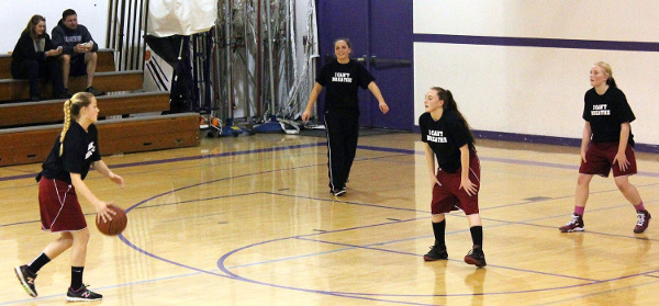 Mendocino High girls basketball team.