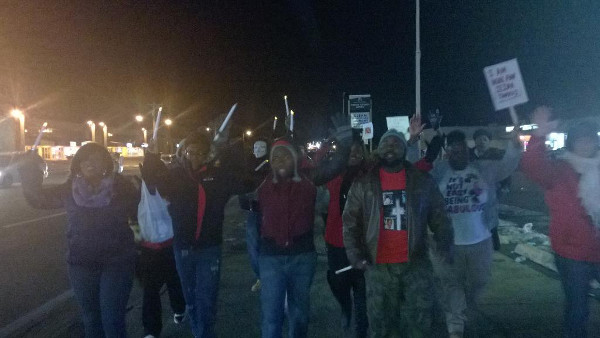 Candelight march, W. Florissant Ave., Ferguson.