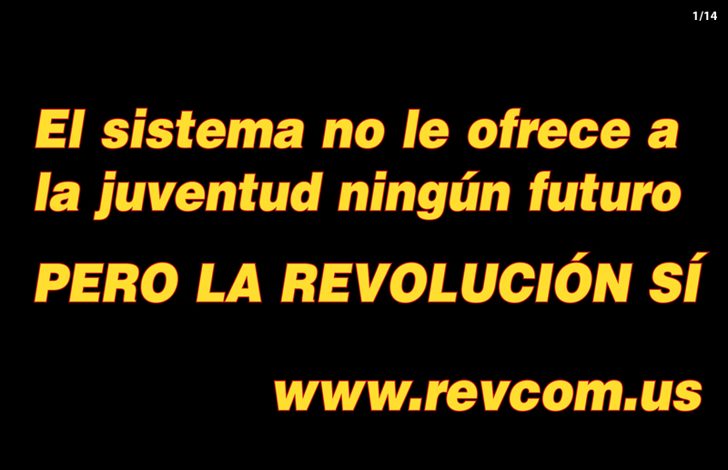 Este sistema no le ofrece ningún futuro a la juventud — la revolución sí