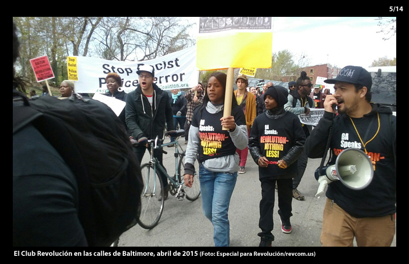 El Club Revolución en las calles de Baltimore